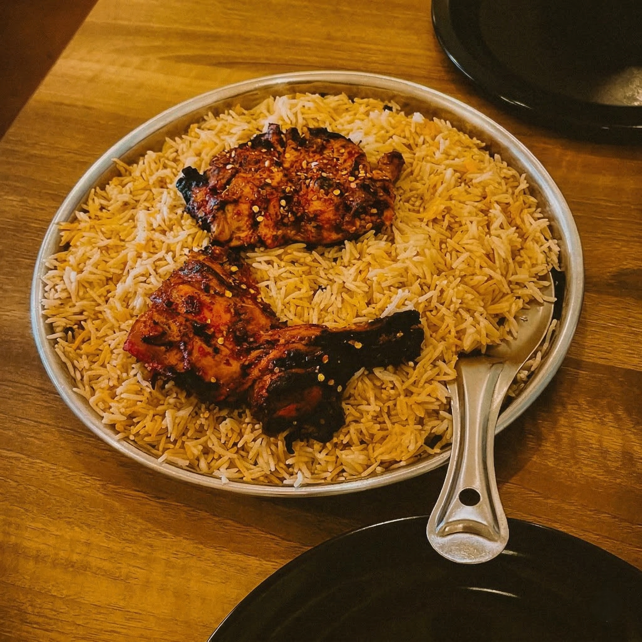Chef meticulously plating
